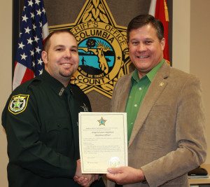 Gregory Stapleton (L) Sheriff Mark Hunter (R)