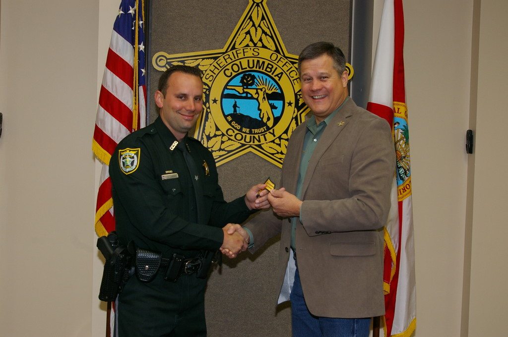 On Friday, March 27 in a ceremony attended by family, friends and Sheriff's Office personnel, Sheriff Mark Hunter promoted Detective Todd Lussier to the rank of Sergeant.