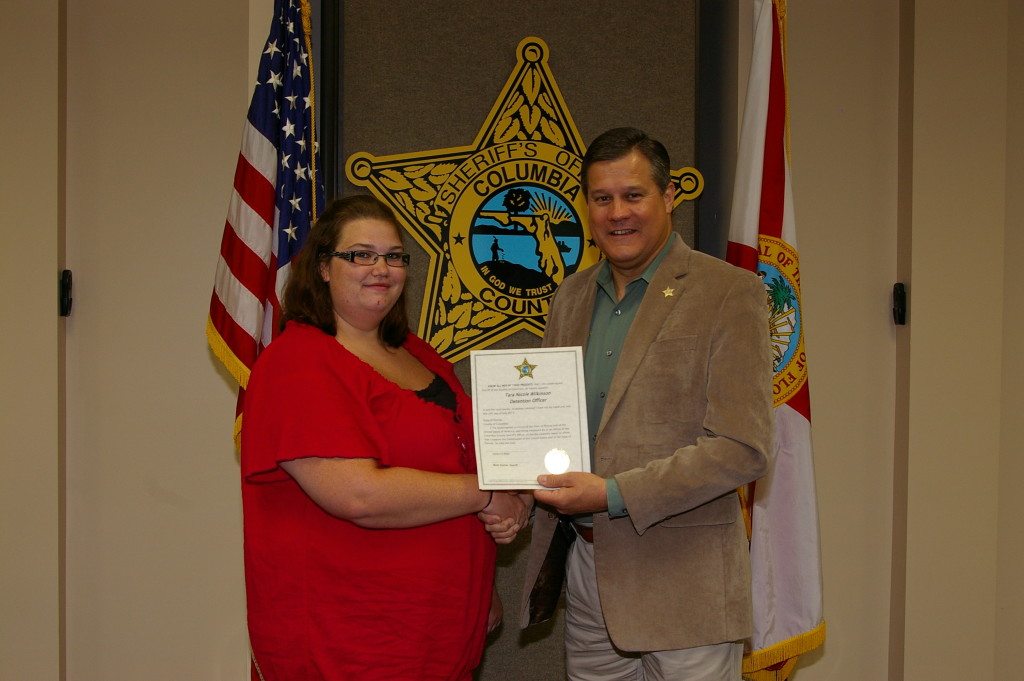 On Wednesday, July 29, in a ceremony attended by family, friends and Sheriff's Office personnel, Sheriff Mark Hunter swore in a new CCSO member.