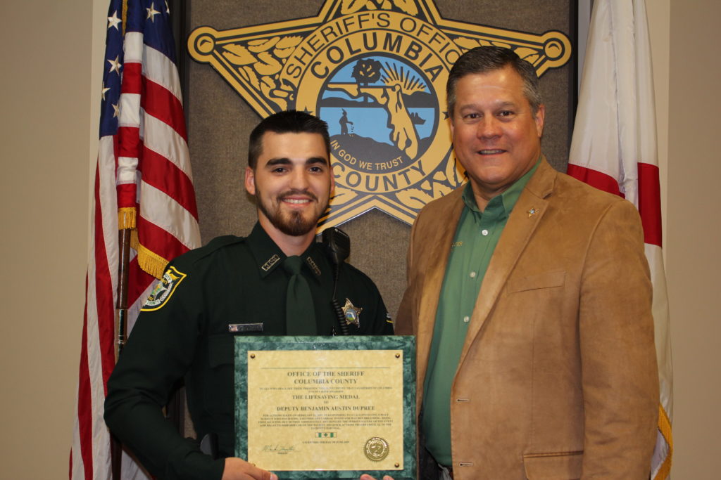 Deputy Benjamin Dupree Awarded Life Saving Medal