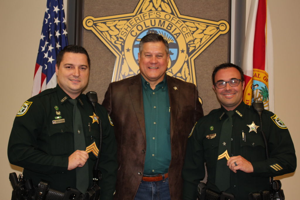 Sheriff Hunter Promotes Busby and Parker