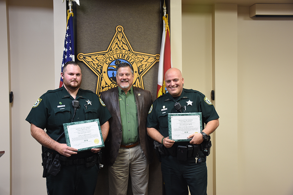 Deputies Receive Life-Saving Award