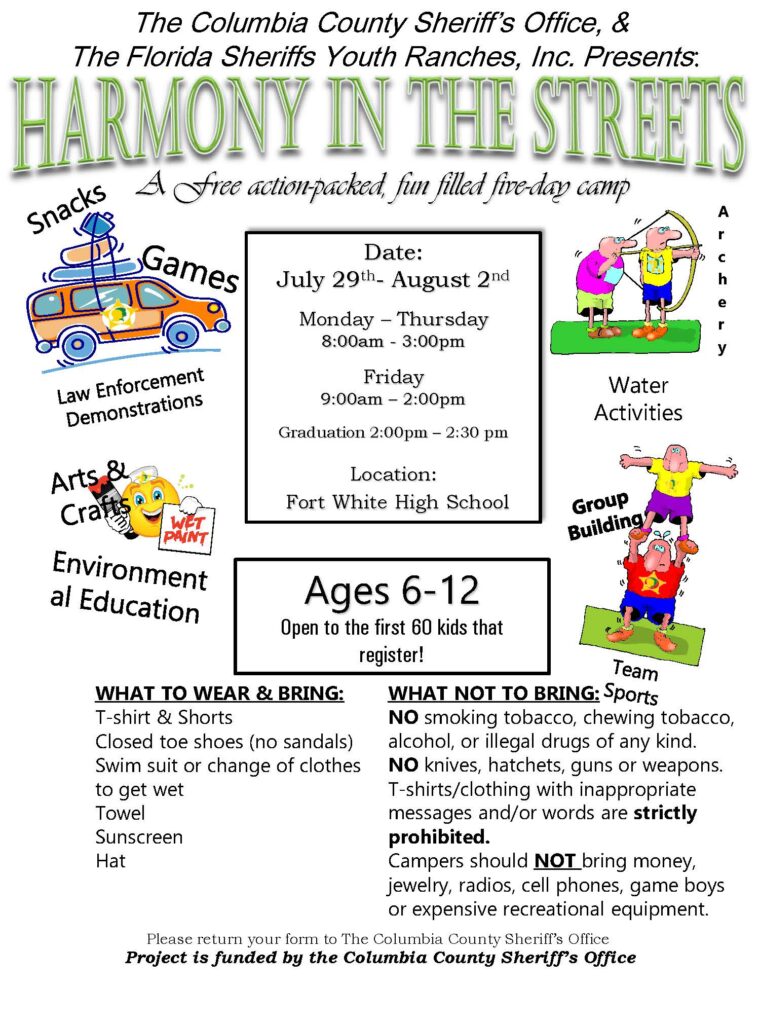 Harmony in the Streets Mobile Camp Registration Open