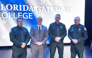 Jesse Braden, Jarrod Spurlock, and Anthony Cortese, Jr., Sheriff Wallace Kitchings