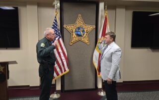 Sheriff Kitchings swearing-in Matthew Laux